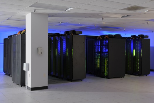 The heart of the NASA Center for Climate Simulation (NCCS) is the "Discover" supercomputer. In 2009, NCCS added more than 8,000 computer processors to Discover, for a total of nearly 15,000 processors. 

Credit: NASA/Pat Izzo