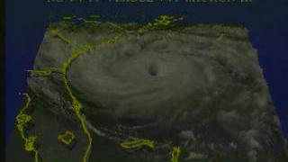 link to multimedia item number 61 entitled 'Hurricane Hugo from AVHRR: September 21, 1989 (Dark)'. Description is 'A flyby of Hurricane Hugo on September 21, 1989, as measured by AVHRR on NOAA 11'