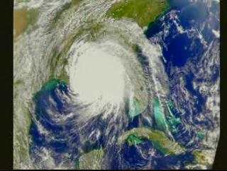 Hurricane Georges from SeaWiFS: 27 Sept 1998