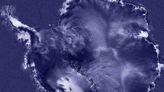link to multimedia item number 990 entitled 'Antarctica: Continental Overview'. Description is 'Antarctica via RADARSAT'