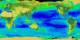 The SeaWiFS instrument looks at the world oceans
and land to observe the plant life and phytoplankton. Zooming down
to see the El Niño and La Niña of 1998 to 1999 and how it reacted with
the rest of the world.
