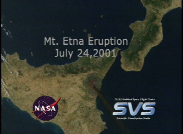 SVS: Mt Etna Eruption, July 24, 2001