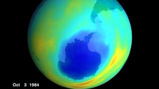 Stratospheric Ozone for October 3, 1984.