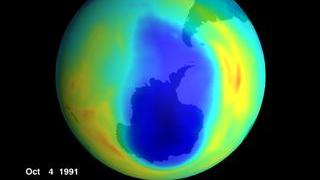 Stratospheric Ozone for October 4, 1991.