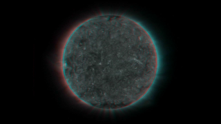 This is a stereographic version of the movie. Red/Cyan stereo glasses are required to view it properly. 