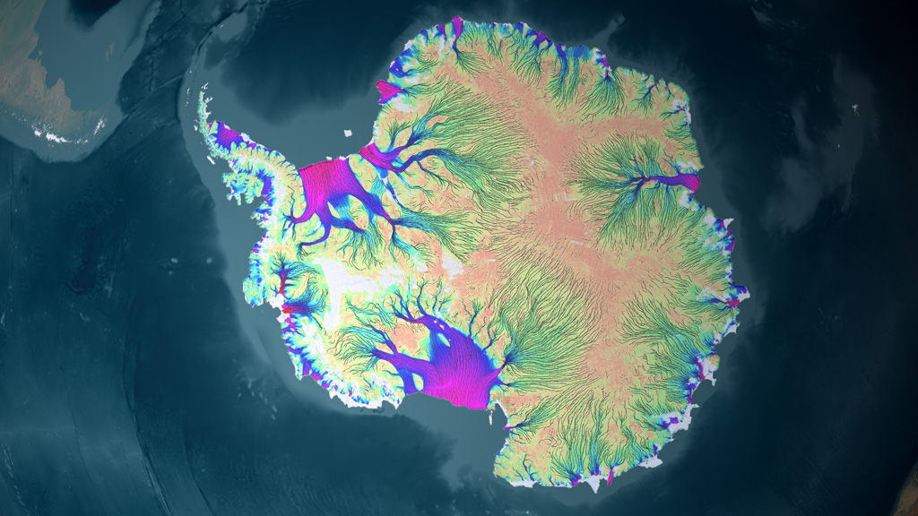 A new map changes our understanding of how ice flows across Antarctica.