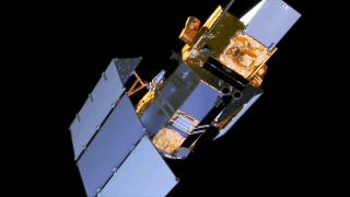 Glory satellite solar array deployment.