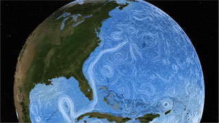 Ocean circulation plays a key role in distributing solar energy and maintaining climate, by moving heat from Earth's equator to the poles. Aquarius salinity data, combined with data from other sensors that measure sea level, rainfall, temperature, ocean color, and winds, will give us a much clearer picture of how the ocean works.    For complete transcript, click  here .