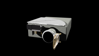The window on SDO's HMI instrument (above) changes shape during an eclipse due to a lack of solar heat, causing a temporary blurring of its images.