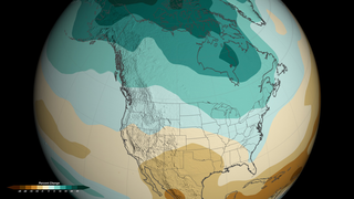 By 2050 in the high-emissions scenario (800 ppm CO2), the Northeast has become wetter and the Southwest has become drier.