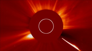 Short, narrated video about sungrazing comets.      Watch this video on the  NASAexplorer YouTube channel.     For complete transcript, click  here .