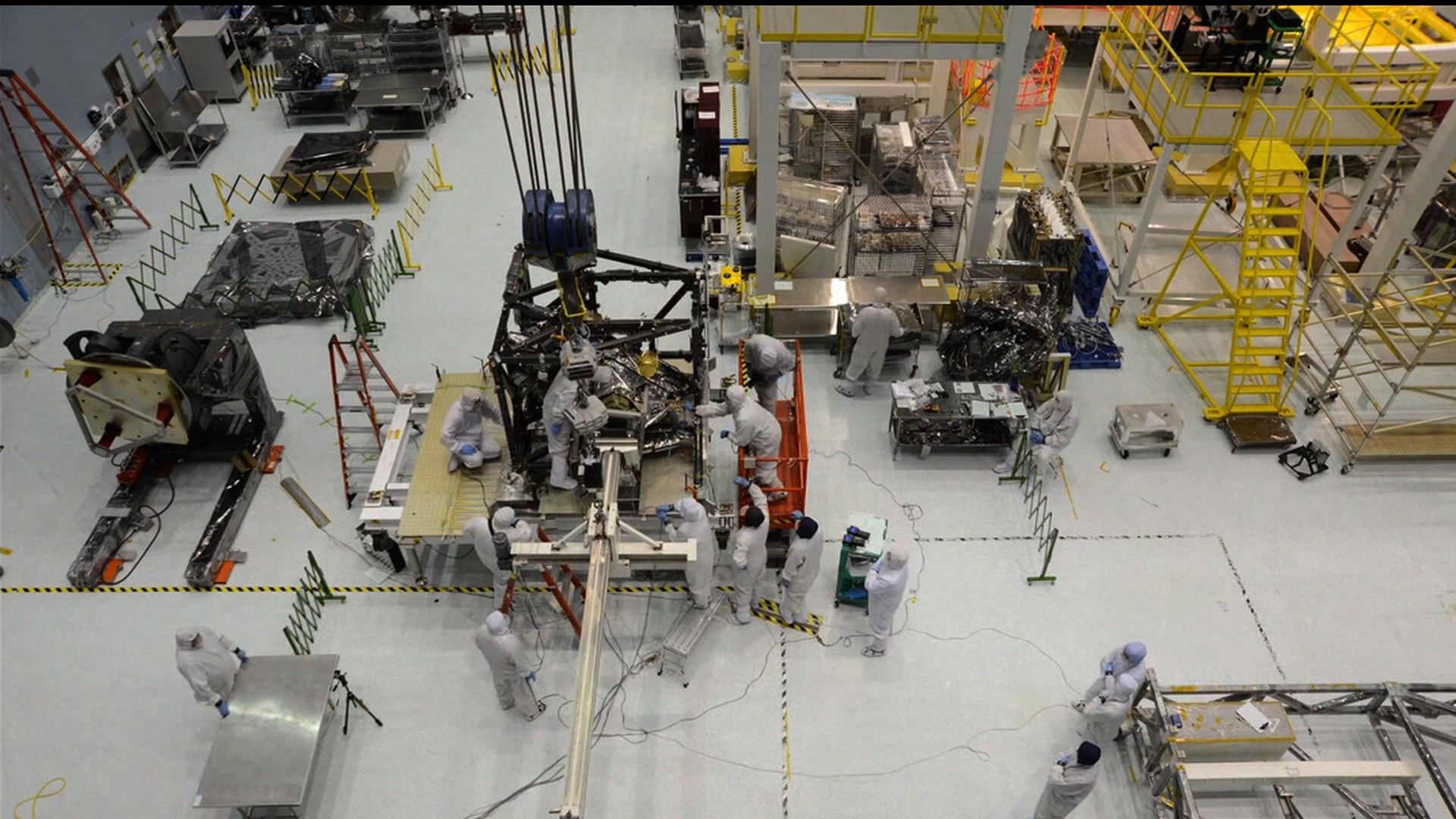 A time lapse of the Webb Telescope's Mid InfraRed Instrument (MIRI) being installed into the Integrated Science Instrument Module (ISIM) by engineers at NASA Goddard Spacea Flight Center in Greenbelt, Maryland.  (no audio)