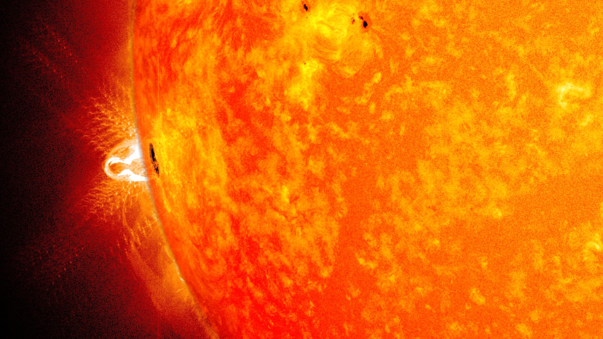 Gms Giant Sunspot Makes Third Trip Across The Sun