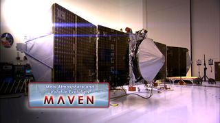 Studying the Solar Wind at Mars  Robert Lin, the late director of the Space Sciences Laboratory, discusses how NASA's MAVEN spacecraft will study the interaction of the Martian atmosphere with the solar wind. MAVEN's findings will reveal how Mars lost its early atmosphere, turning it from a warm, wet planet into the cold, dry one that we see today.  Watch this video on the  NASAexplorer YouTube channel .     For complete transcript, click  here .