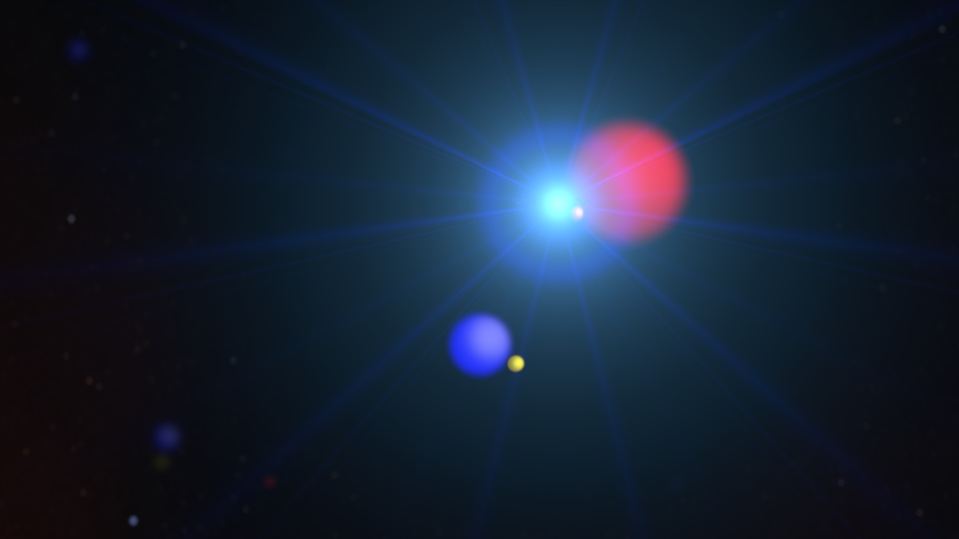 This animation illustrates solar wind charge exchange in action. An atom of interstellar helium (blue) collides with a solar wind ion (red), losing one of its electrons (yellow) to the other particle. As it settles into a lower-energy state, the electron emits a soft X-ray. Credit: NASA's Goddard Space Flight CenterWatch this video on the NASAgovVideo YouTube channel.