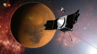 NASA's MAVEN spacecraft is quickly approaching Mars on a mission to study its upper atmosphere. When it arrives on September 21, 2014, MAVEN's winding journey from Earth will culminate with a dramatic engine burn, pulling the spacecraft into an elliptical orbit.    For complete transcript, click  here .  Watch this video on the  NASAexplorer YouTube channel .