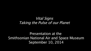 On Sept. 10, 2014, earth scientists celebrated NASA’s Earth Observing System (EOS) in a show at the National Air & Space museum in Washington D.C. The event highlighted many of the Earth-based data sets that NASA has produced over the last decade.   For complete transcript, click  here .