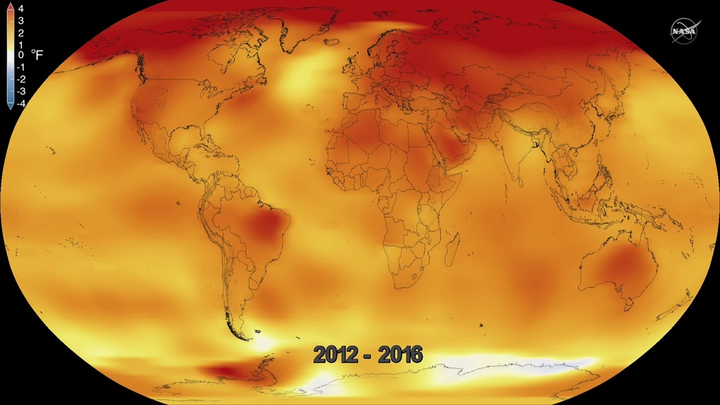 Eight of the 12 months – from January through September, with the exception of June – were the hottest of those respective months on record. October, November and December of 2016 were the second hottest of those months on record – in all three cases, behind records set in 2015.Music credit: In Dreams We Trust by Chris White [PRS] and Guy Hatfield [PRS]Complete transcript available.