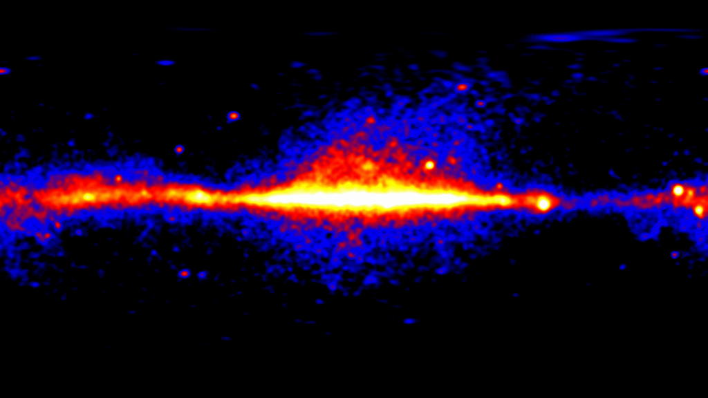 From solar flares to black hole jets: NASA’s Fermi Gamma-ray Space Telescope has produced a unique time-lapse tour of the dynamic high-energy sky. Fermi Deputy Project Scientist Judy Racusin narrates this movie, which compresses 14 years of gamma-ray observations into 6 minutes. Credit: NASA’s Goddard Space Flight Center and NASA/DOE/LAT CollaborationMusic: "Expanding Shell" written and produced by Lars Leonhard.Watch this video on the NASA Goddard YouTube channel.Complete transcript available.Video descriptive text available.