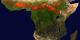 This animation shows fire activity in Africa during 2002.  This  product is available through our Web Map Service .