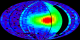IBEX Interstellar (Galactic) wind in Hammer projection.
