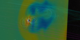 Oblique view of magnetosphere.  Density data slice in x-z plane.