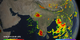 Animation of precipitation rates across India and surrounding countries. Notice the heavy rains throughout the Ghats Mountain range which resulted in devastating landslides along India's west coast.
