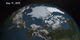 In this animation, the Earth rotates slowly as the Arctic sea ice advances over time from February 25, 2015 to September 11, 2015, when the sea ice reached its annual minimum extent.