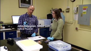 This video explains what a carbon nanotube is and how nanotechnology will be used on spacecraft instruments to reduce light reflectance. NASA GSFC scientists are able to grow nanotubes that are blacker than the currently used NASA Z306 paint and they are very robust, which allows them to endure launch and the harsh space environment.    For complete transcript, click  here .