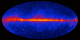Fermi's view of the gamma-ray sky continually improves. This image of the entire sky includes three years of observations by Fermi's Large Area Telescope (LAT). It shows how the sky appears at energies greater than 1 billion electron volts (1 GeV). Brighter colors indicate brighter gamma-ray sources. A diffuse glow fills the sky and is brightest along the plane of our galaxy (middle). Discrete gamma-ray sources include pulsars and supernova remnants within our galaxy as well as distant galaxies powered by supermassive black holes.   Credit: NASA/DOE/Fermi LAT Collaboration