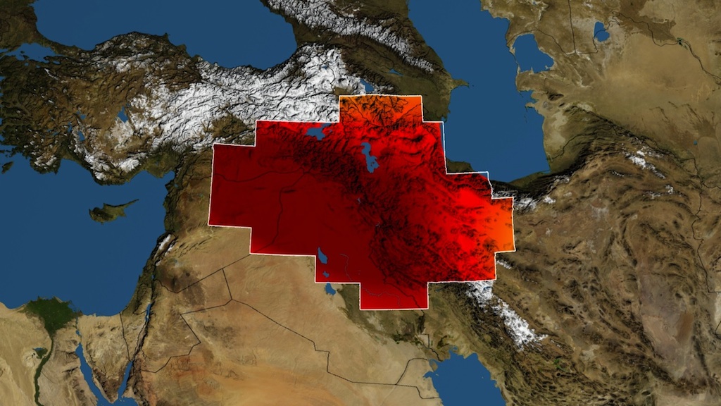 Satellite observations reveal groundwater losses in the Middle East.