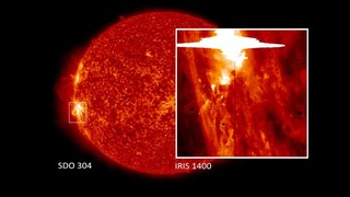 On Jan. 28, 2014, NASA's newly-launched Interface Region Imaging Spectrograph, or IRIS, observed its strongest solar flare to date. Credit: NASA/IRIS/SDO/Goddard Space Flight Center   Watch this video on the  NASA Goddard's YouTube channel .    For complete transcript, click  here .
