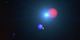 This animation illustrates solar wind charge exchange in action. An atom of interstellar helium (blue) collides with a solar wind ion (red), losing one of its electrons (yellow) to the other particle. As it settles into a lower-energy state, the electron emits a soft X-ray.   Credit: NASA's Goddard Space Flight Center  Watch this video on the  NASAgovVideo YouTube channel .