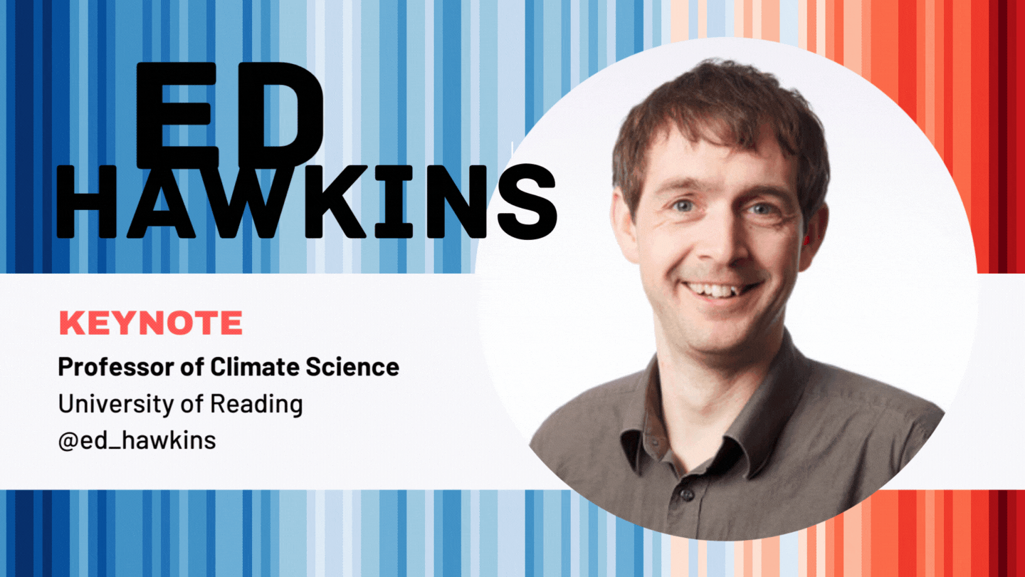 Promotional poster for the keynote talk with Ed Hawkins