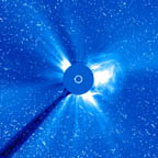 A CME associated with the April 21, 2002 flare