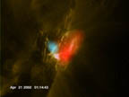 closeup composite view of flare