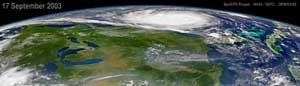 image of Hurricane Isabel from SeaWiFS