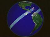 TRMM Satelite Swath Image