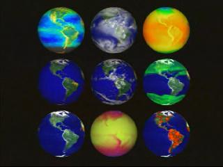 Nine Data Globes Image