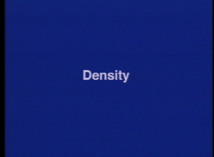 Video slate image reads "Density".