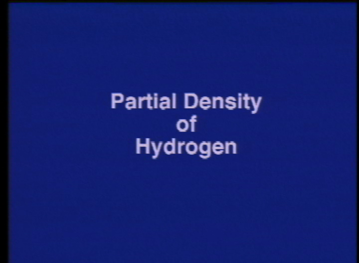 Video slate image reads "Partial Density of Hydrogen".