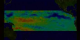 An animation of sea surface height anomaly in the Pacific from January, 1997, through December, 1997, as measured by TOPEX-Poseidon