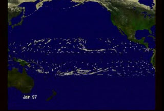 NASA SVS | El Niño Sea Surface Wind Anomaly: January 1997 through October 1997