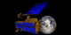 AM1 spacecraft with Earth globe in the background