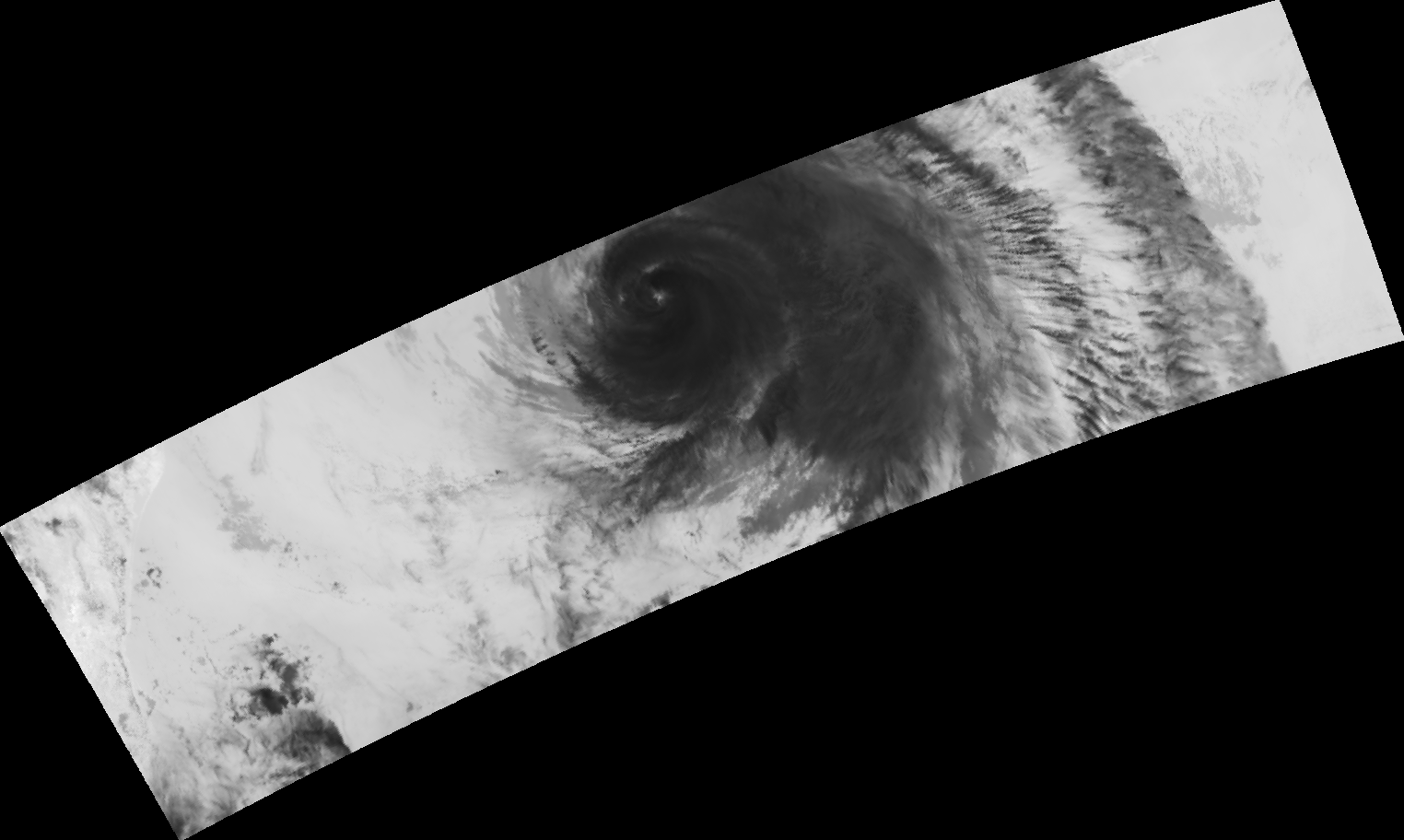An image of Hurricane Georges taken by the VIRS instrument on TRMM on September 27, 1998.