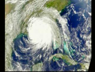 Zoom in to an image of Hurricane Georges on September 27, 1998, from SeaWiFS