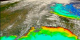 SeaWiFS false color (chlorophyll-phytoplankton levels) ocean and true color land of Tallahassee for 36 dates from September 15, 1997 to August 2, 1998