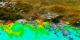 SeaWiFS false color (chlorophyll-phytoplankton levels) ocean and true color land of San Francisco for 20 dates from September 9, 1997 to August 8, 1998