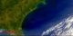 Transitions between relatively cloud free true color scenes of the southeast coast from Cape Hatteras to Jacksonville, from SeaWiFS