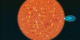 An animation showing the magnetic field of a solar sigmoid on the surface of the sun